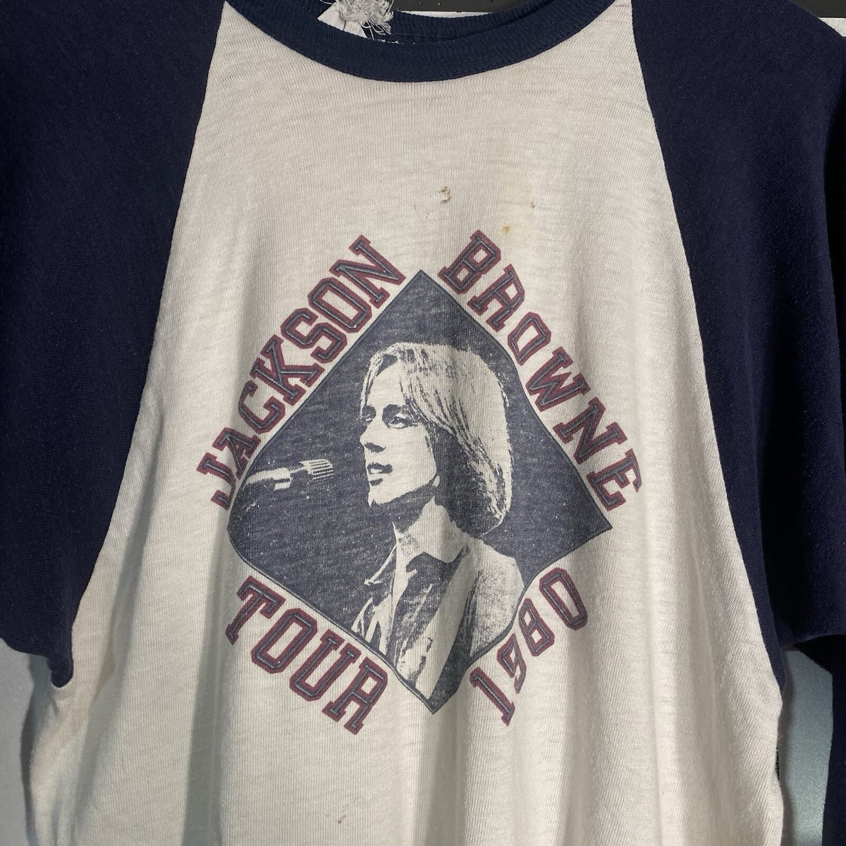Jackson Browne Tour 80 Tシャツ Vintage Jackson Browne Tour Raglan Concert No Nukes Shirt