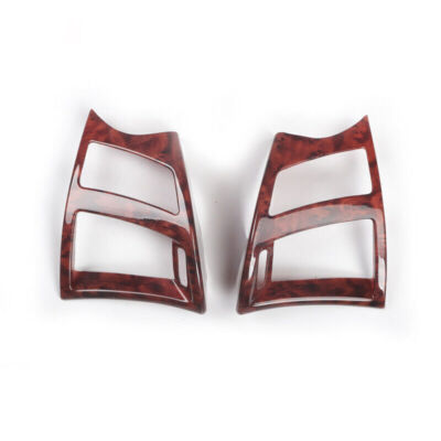 ABS Wood Grain Console L&R Air Outlet Vent Trim For Cadillac SRX 2010-2014 2016