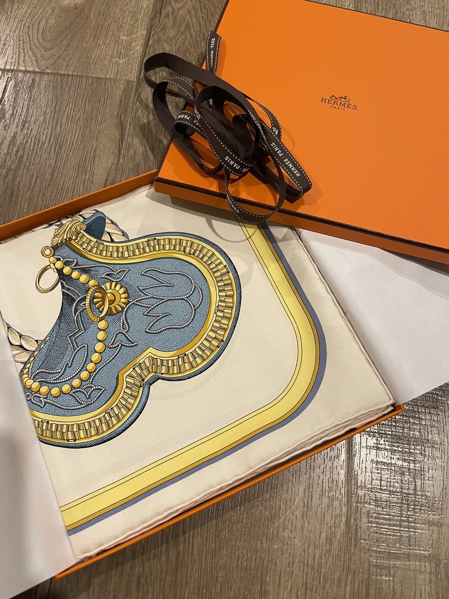 New Hermes Scarf Grand Apparat Forever 90 scarf 100% Silk