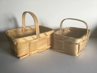 Gardeners berry picking basket set of 2 sizes, Gift baskets,