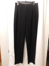 Liz Claiborne Lizsport Womens Size 10 Black Pleated Front Pants High Waist