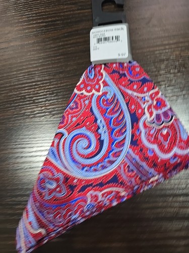 Mens Pocket Square Red Burgundy 13" - Picture 2 of 6