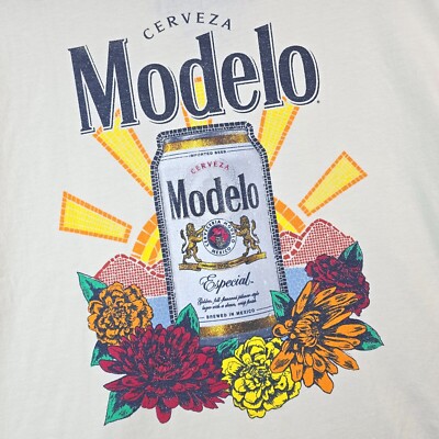 MODELO SHIRT Mens 2XL XXL YELLOW BEER CERVEZA CASUAL MEXICAN LAGER NWT