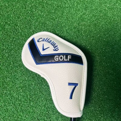 【Callaway】アイアンヘッドカバー ホワイト/ブルー 9Pcs Callaway Golf Club Iron Headcovers Covers PU Leather Magnetic
