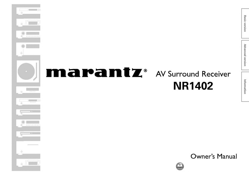 Marantz NR1402 Receiver Owners Instruction Manual