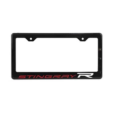 License Plate Frame - Stingray R Logo for 2021-2024 C8 Corvette
