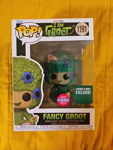 Funko Pop! Marvel Fancy Groot (Flocked) - Barnes and Noble Excl #1191 MIB