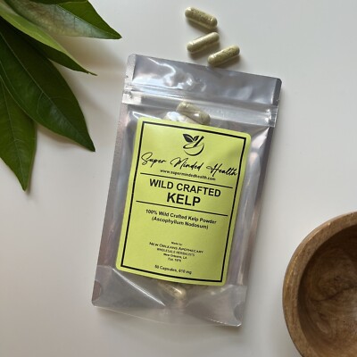Kelp Capsules | Wild-Crafted Ascophyllum Nodosum | Iodine Support