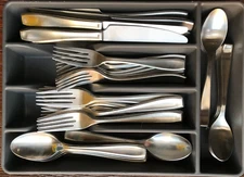 56 pc MOLLY Flatware HF Signature 18/10 Vietnam Stainless Hanford Forge/Hampton