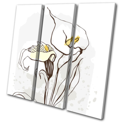 Calla Lilly Flower Romantic Plant Floral TREBLE Leinwand Kunst Bild drucken