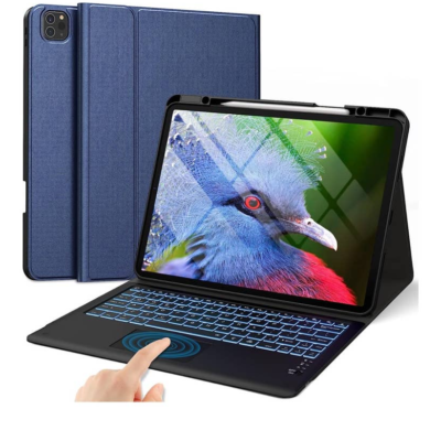 IPad Pro 12.9 Case with Keyboard Case Trackpad 7 Color Pencil