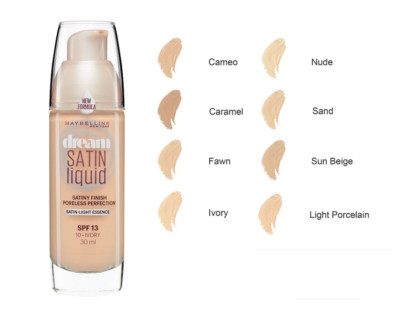 MAYBELLINE Dream Satin flüssige Foundation 30 ml VERSIEGELT - Farbton wählbar