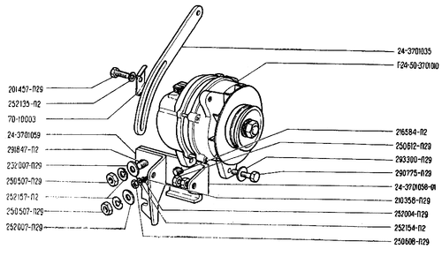 GAZ 24 VOLGA Generator Brush holder Portaescobillas para generador - Picture 2 of 2