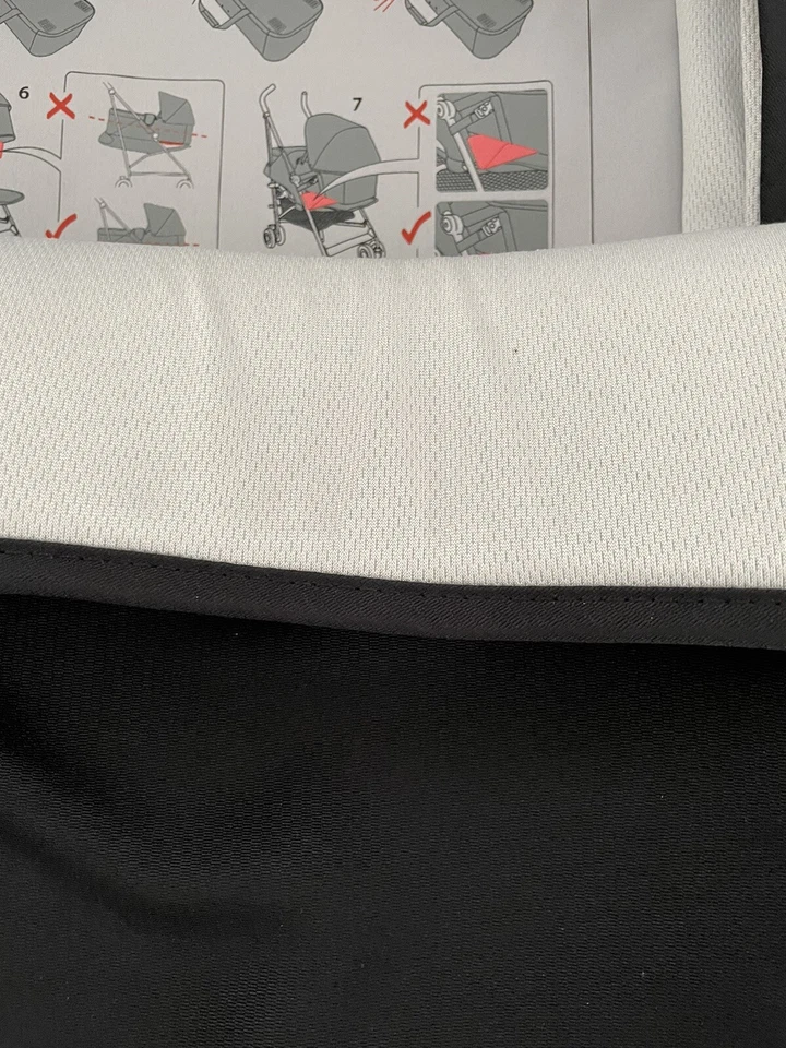 Насадка для коляски коляски MacLaren черный цвет с серой внутренней оболочкой - Изображение 4 из 4