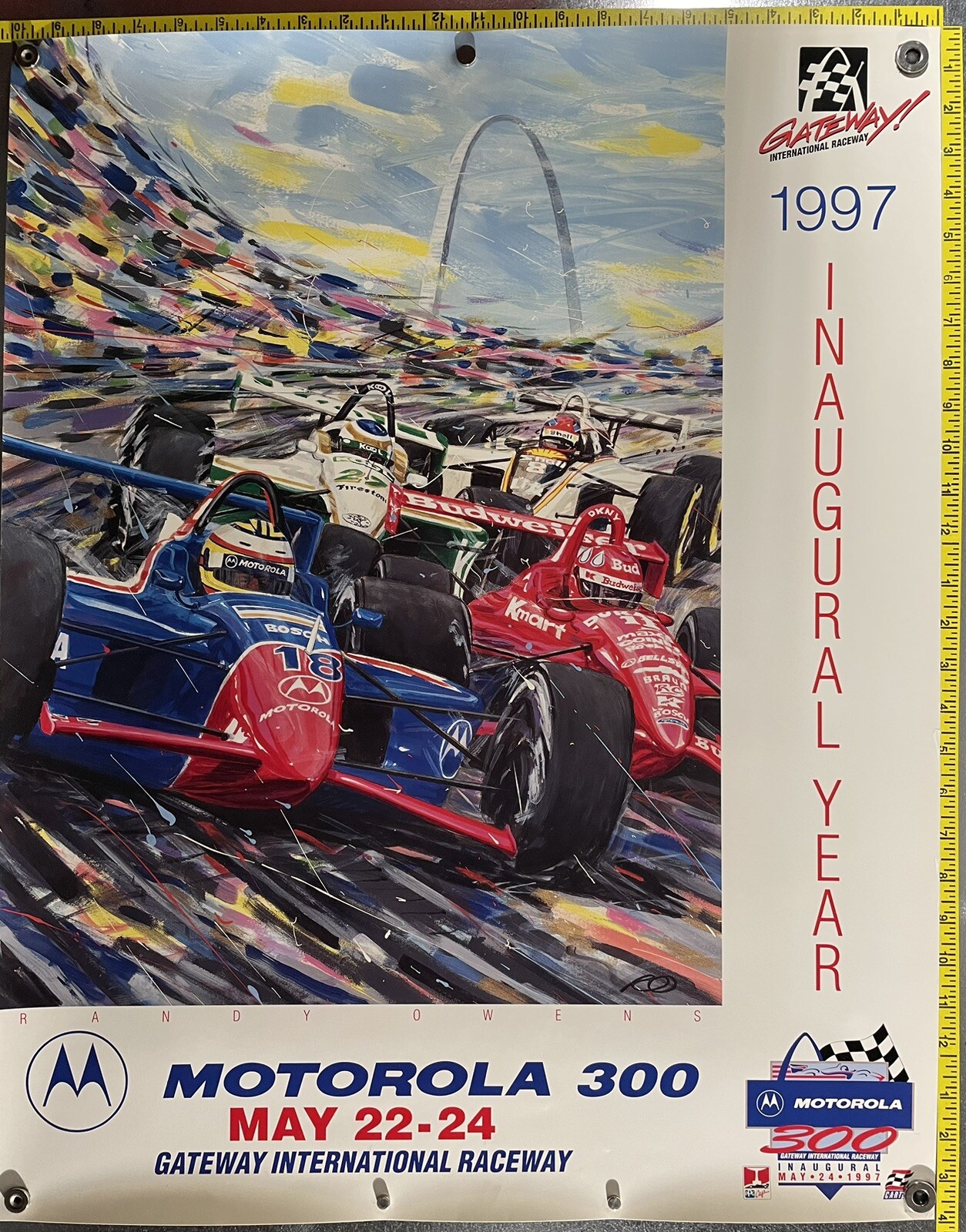 Motrola 1997 R 1997 Motorola 300 Gateway Randy Owens IndyCar CART C Fittipaldi ...