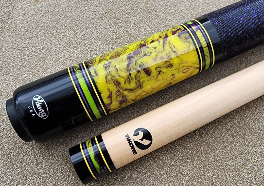 Taco de billar personalizado Viking A515 'Wild Thing', eje Vikore, elección de diámetro