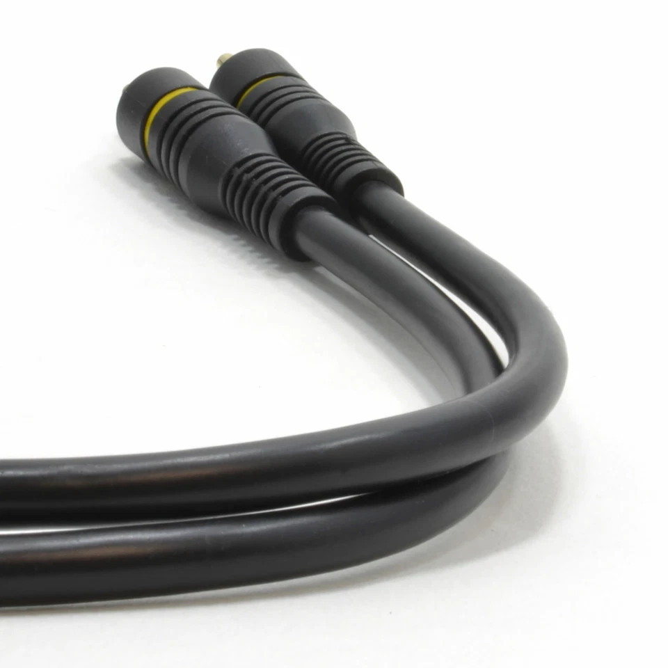 1.5m Premium 75 Ohm Digital Audio COAX Gold Plated RCA Phono Cable [Black] - Image 2 of 4