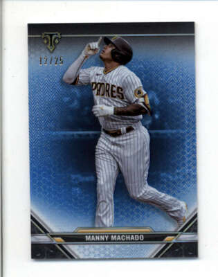 MANNY MACHADO 2021 TOPPS TRIPLE THREADS #9 SAPPHIRE PARALLEL #12/25 BC8406