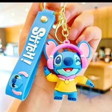 Stitch Cute keychain cartoon key chain accessories key ring bag Backpack