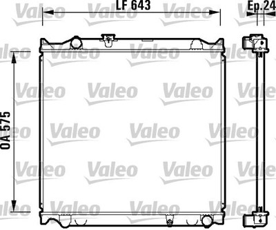 VALEO 734205 Kühler, Motorkühlung für TOYOTA