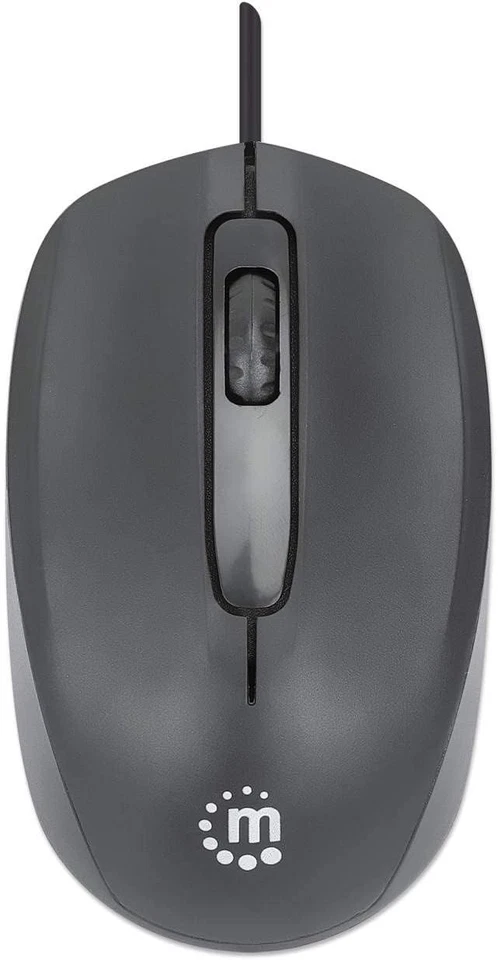 Manhattan Comfort II Optical USB Mouse Black - Image 4 of 4