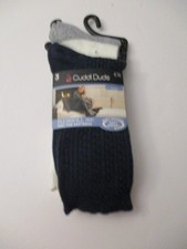 CUDDL DUDS Women's Plushfill 360 Crew Socks Soft Size 4-10 3 Pair