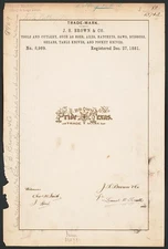 J S Brown amp Co Pride Texas brand Tools Cutlery such Hoes Axes Hatchets Saws