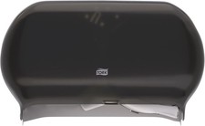 Tork Twin Jumbo Toilet Paper Dispenser Smoke T22 with Refill Indicator, 56TR