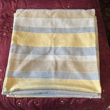Marks and Spencer ochre Yellow Blue Grey Stipend Cushion Cover x 4 