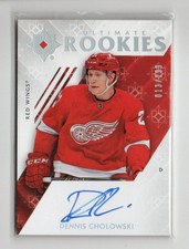 2018-19 Ultimate Collection Rookies Tier 1 Autographs Dennis Cholowski Auto
