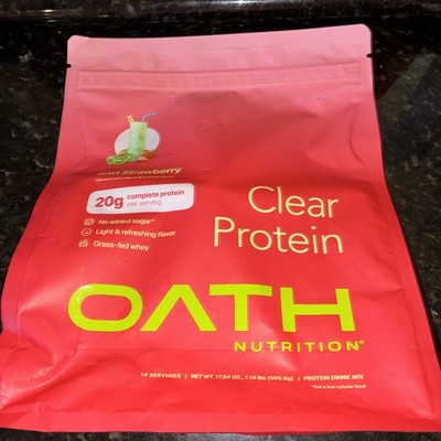 Oath Nutrition Clear Protein Powder - Kiwi Strawberry - Exp 02/27/27