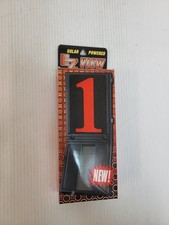 EZView Solar Powered Address Numbers - Red