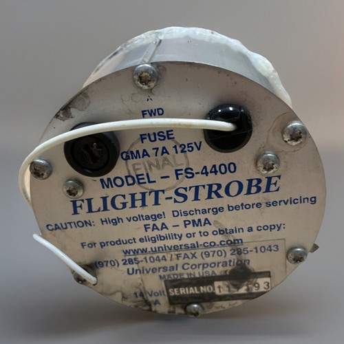 Universal FS-4400 Flight-Strobe - Era Pablo - Solo piezas - Sin bombilla ⚡✈️ - Imagen 3 de 3