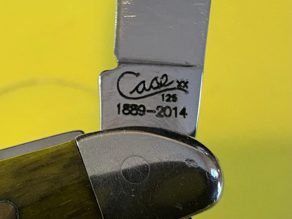 Case XX 6220 SS Peanut Knife Pocket Worn Old Red 2 Blades 125th ANNIVERSARY RARE - Image 4 of 4