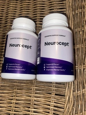 (2) Bottles Neurocept Cognitive Support Formula - 60 Total  Capsules