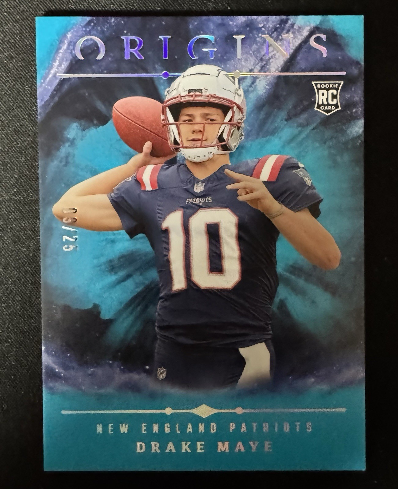 2024 Panini Origins - Drake Maye #145 Turquoise /25 🔥