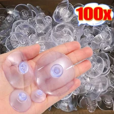 Mushroom Head Sucker Clear Sucker Vacuum Head Suction Cups Window Car Perforated