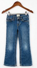 The Children's Place Girls Jeans Bootcut Stretch Blue Size 4 Adjustable Waist