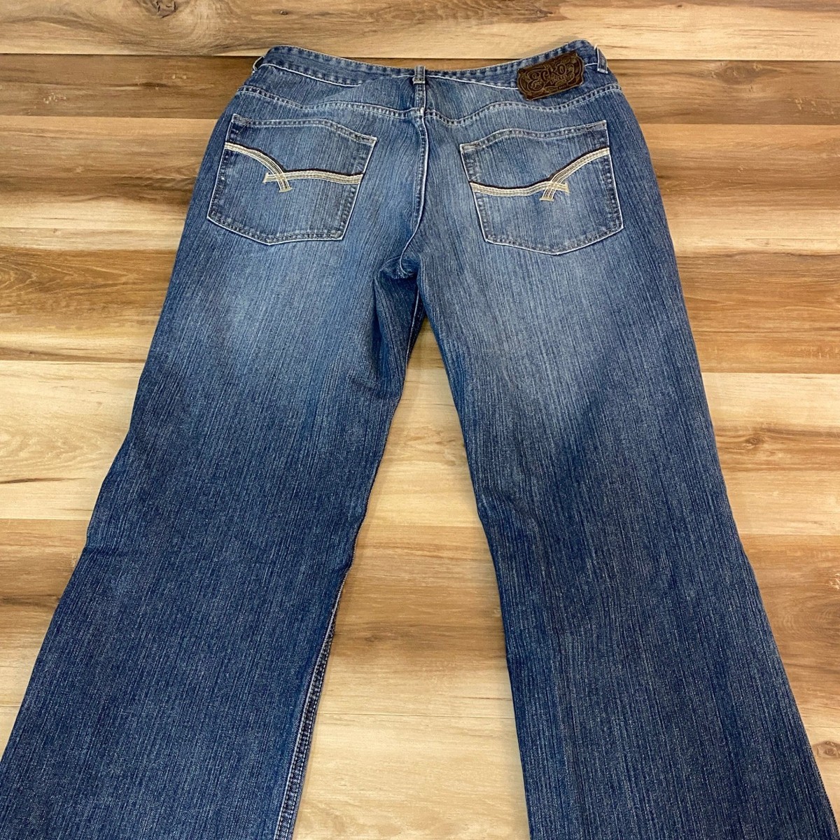 Vintage ECKO UNLTD Jeans Mens 34 Relaxed Fit Blue Denim Y2K | eBay