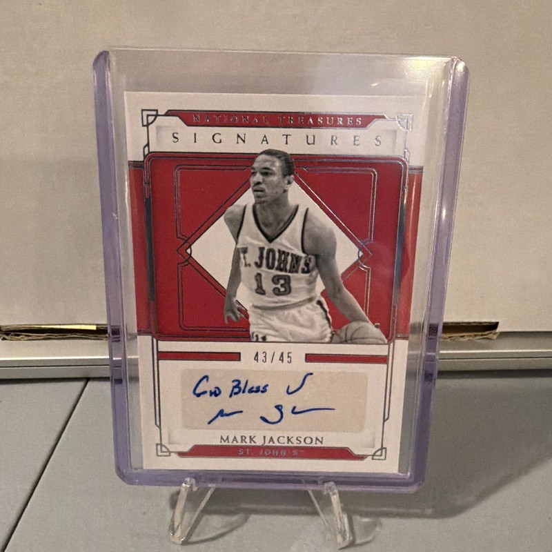 2021-22 National Treasures Collegiate Legacy Signatures Mark Jackson #LS-MJ— /45