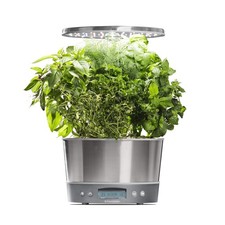AeroGarden Harvest Elite 360 Indoor Hydroponic Garden 6 Pods LED Stainless