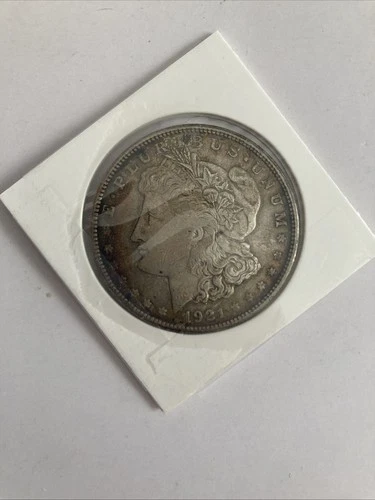 1921 Morgan Silver Dollar Liberty Coin US Vintage Last Year Issued VG Condition