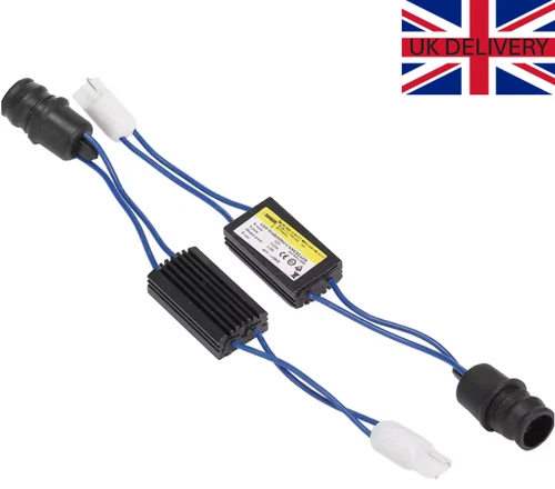 2x LED W5W 501 T10 LED Ampoule OBC Avertissement Annulation Décodeur Charge Résistance Adaptateurs