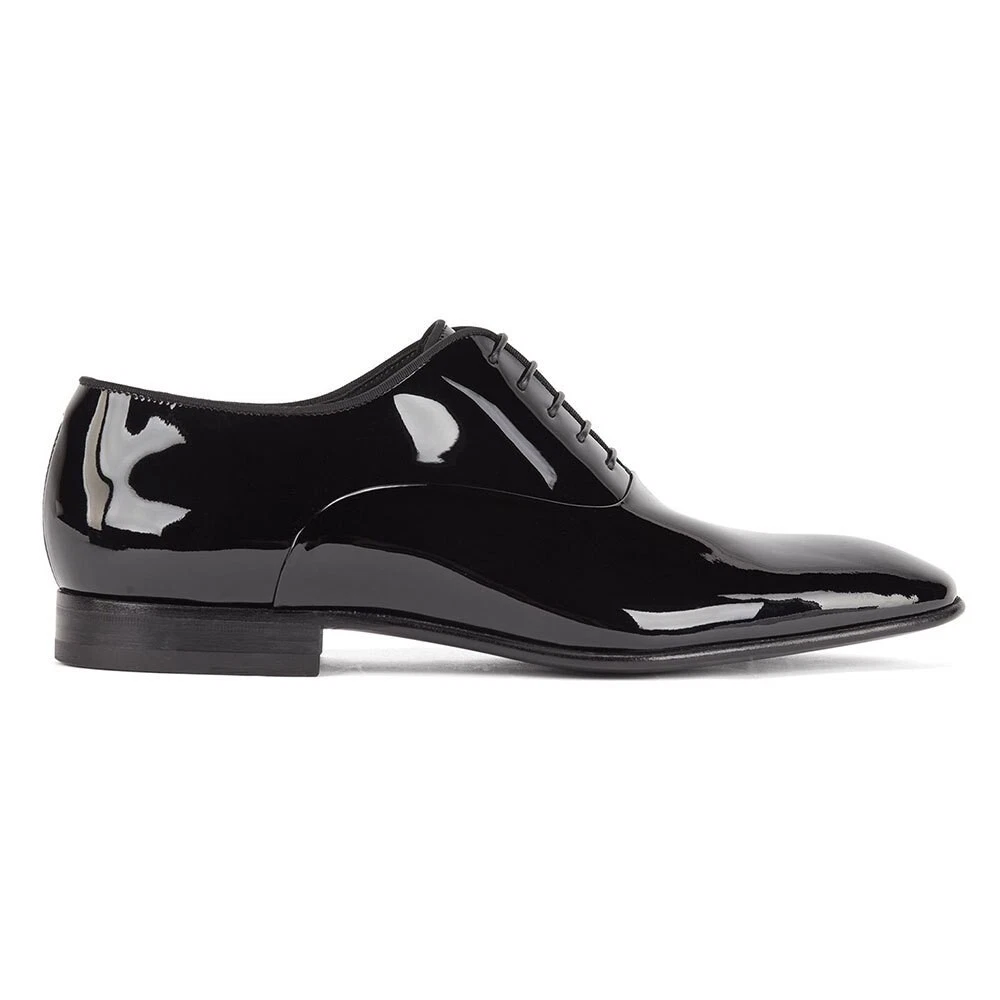Hugo Boss Evening Patent Leather Oxford Shoes Black Size 12