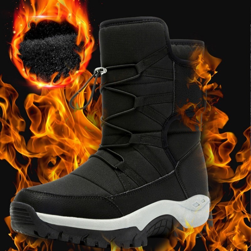 Men\'s Black Snow Boots with Orange Accents Lange Shadow 110 MV GW Ski Boot (Men main image 2