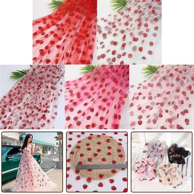 Lebendiger Erdbeer Tüll Stoff für Kinder Pettiskirts und Kleidung