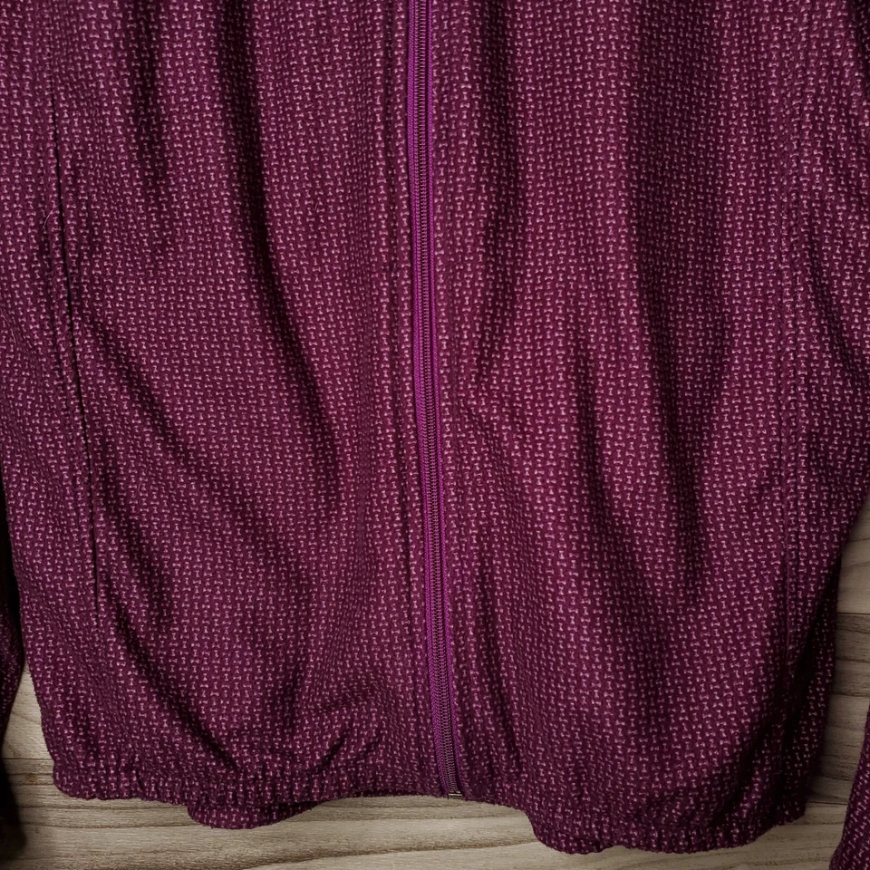 Chaqueta de ciclismo púrpura con cremallera talla grande vintage para mujer Trek Bicycles Foto 3 de 4
