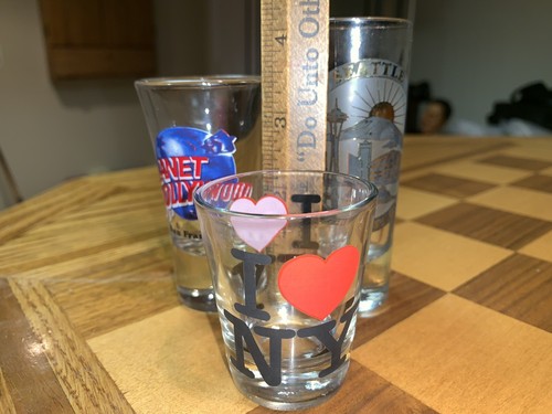 Shot Glasses 1-Seattle, 1-San Francisco & 1-NY - Picture 8 of 10