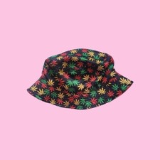 Reversible Cannabis Flower Bucket Hat