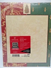 Lot/2 HALLMARK Christmas Stationery Computer Paper Holiday Seasonal Newsletter